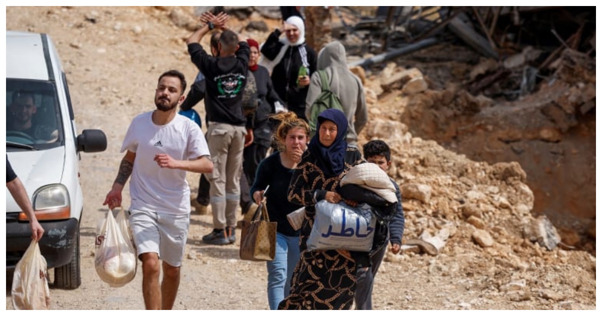 যুদ্ধবিরতি শুরুর পর বাড়ি ফিরছেন লেবাননের মানুষ। ছবি: ওয়েবসাইট